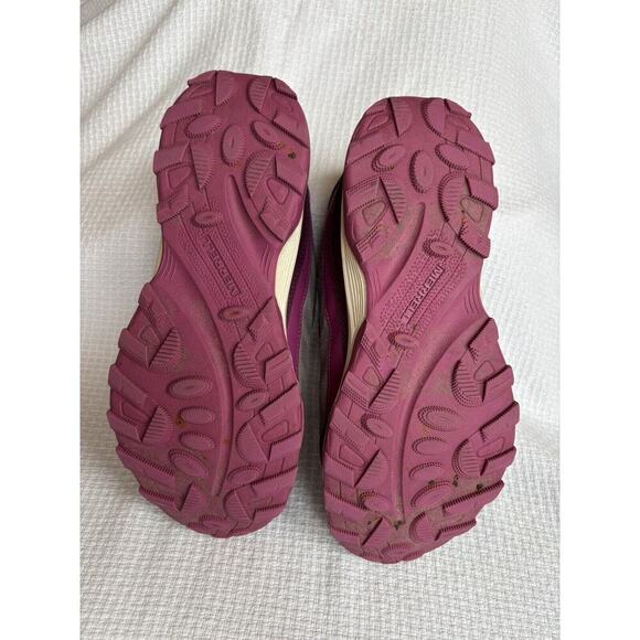 Merrell Moab Speed Low Waterproof Shoes Sz 5 M Girls Kids Hiking Sneaker Pink - Picture 4 of 8